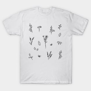 Cute flower doodles T-Shirt